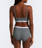 Calvin Klein Collection Sienna ribbed-knit cotton-blend bralette