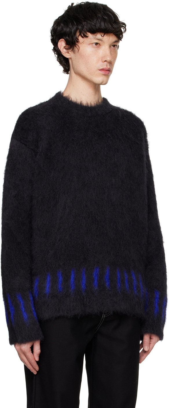 SUNNEI Navy Alpaca & Mohair Sweater