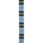 Burberry Blue Striped Knit Tie