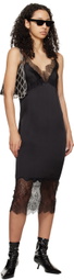 ANINE BING Black Amelie Midi Dress
