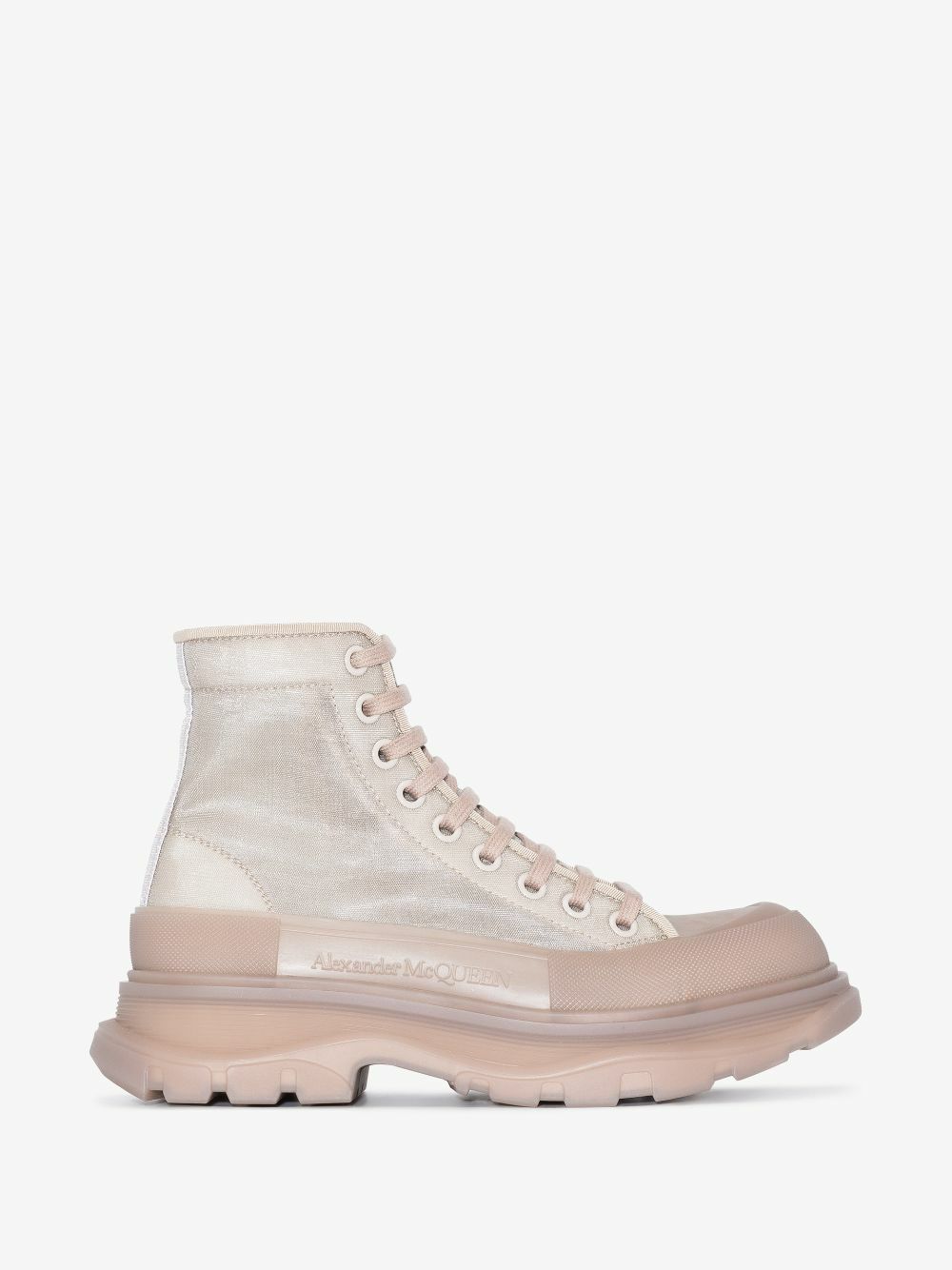 Alexander McQueen Neutral Tread Slick Mesh Boots Alexander  display picture 1