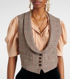 Chloé Prince of Wales wool-blend waistcoat
