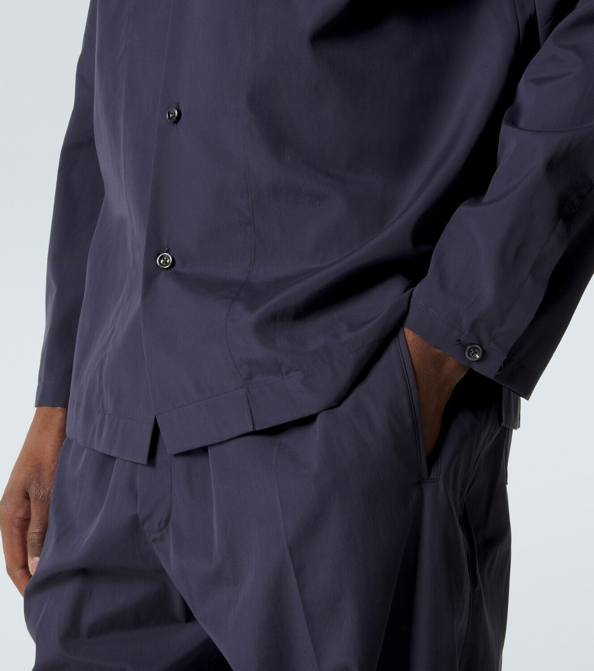 Umit Benan Havana cotton and silk shirt
