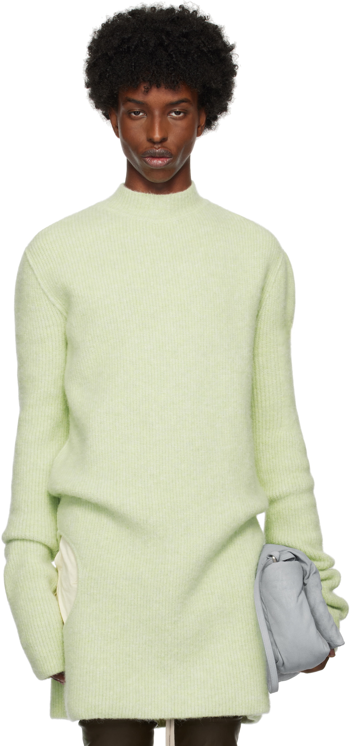Rick Owens Green Porterville Subhuman Sweater Rick Owens