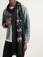 Givenchy - Fringed Printed Modal and Cashmere-Blend Scarf