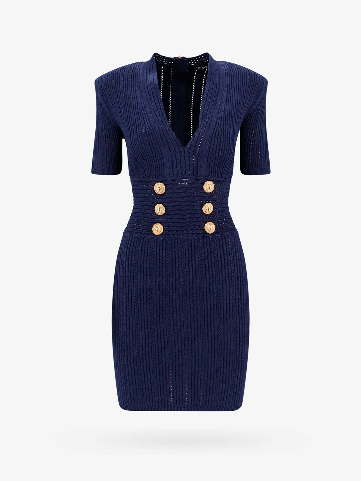 balmain blue dress Royal Blue Bridesmaid Long Wedding Guests Dresses with V-neckline –  loveangeldress main image 1