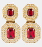 Alessandra Rich Crystal-embellished clip-on earrings