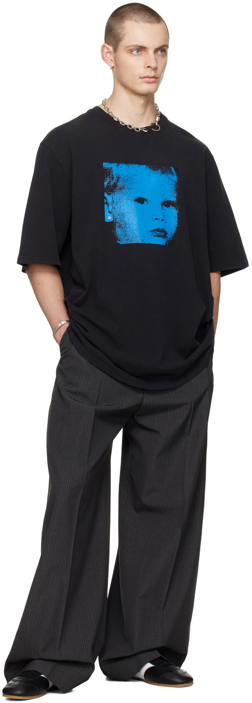 Still Kelly Black Crewneck Baby Face T-Shirt