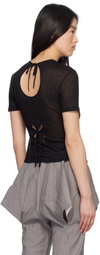 J.Kim Black Petal T-shirt