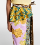 Alémais Arnie printed cotton wrap skirt