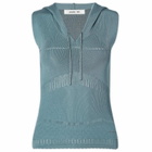 Peachy Den Women's Elsa Knit Hoodie in Petrol