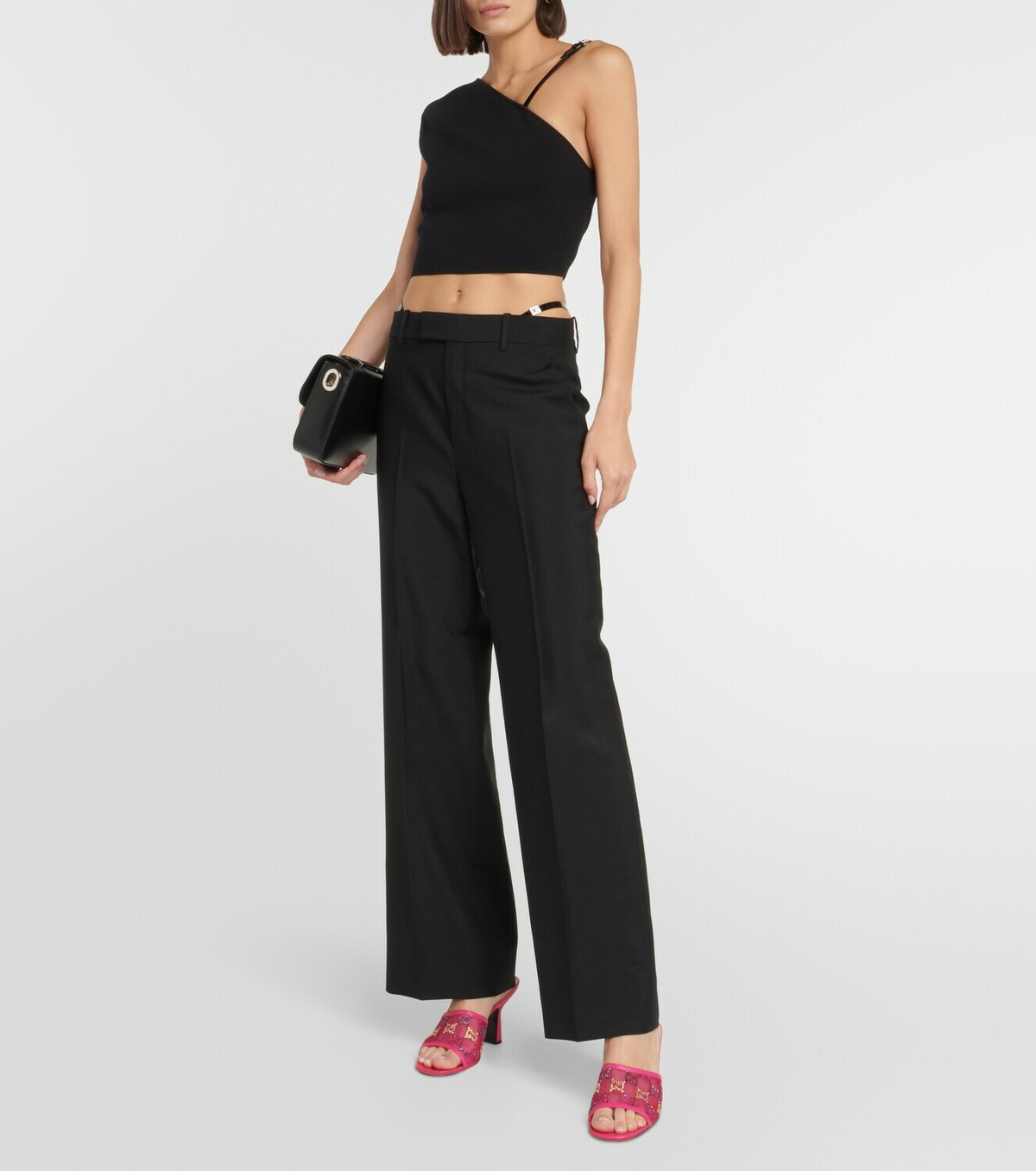 Gucci GG embellished mesh mules Gucci