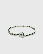 MIKIA Silver beads green/silver Mens Jewellery