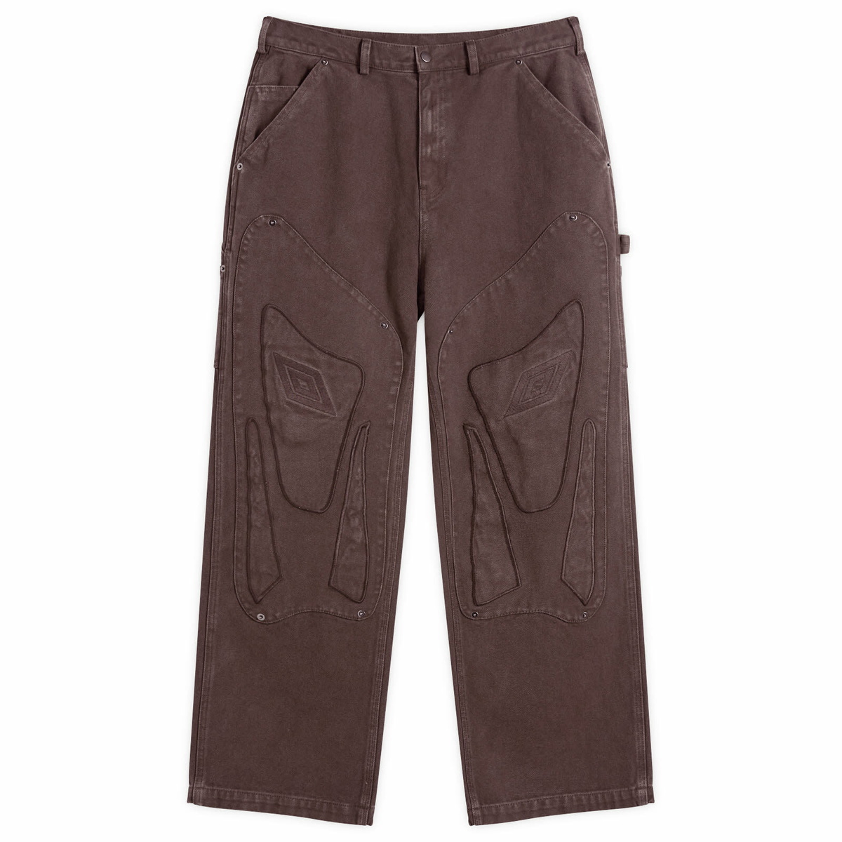 Umbro by Slam Jam Men's Shinguard Canvas Pant in Black Olive