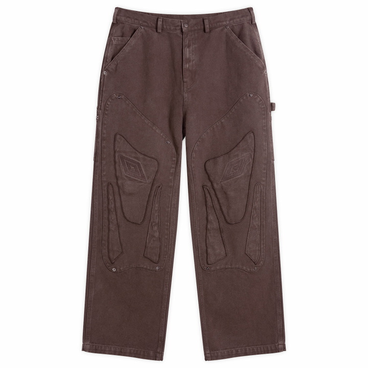 Photo: Umbro by Slam Jam Men's Shinguard Canvas Pant in Black Olive