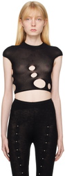 Rui Black Cutout T-Shirt