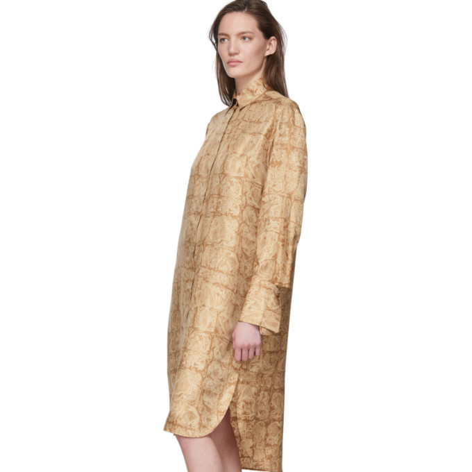 The Row Brown Silk Sonia Dress The Row