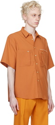 Stockholm (Surfboard) Club Orange Button Shirt