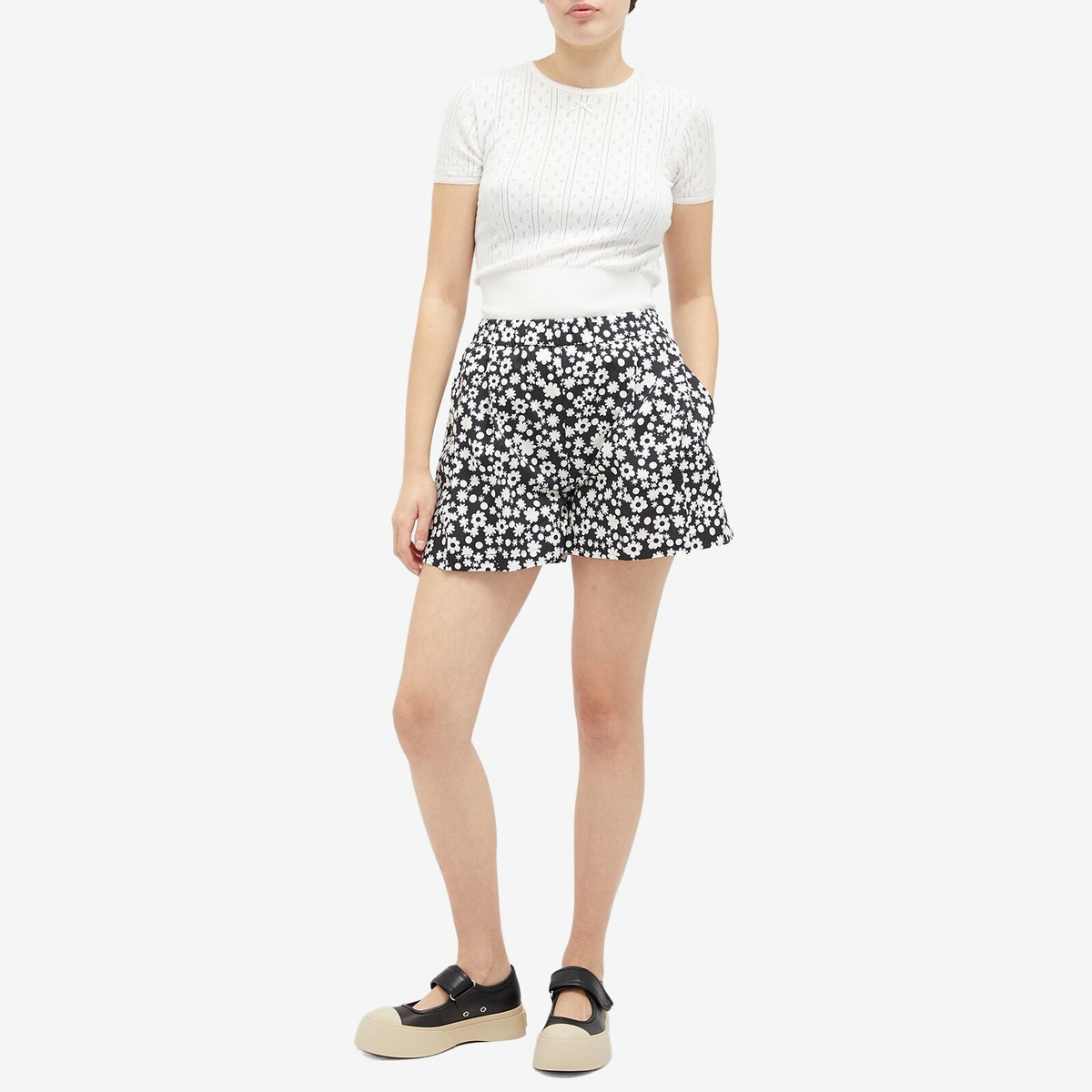 Marni Women's Floral Shorts in Black