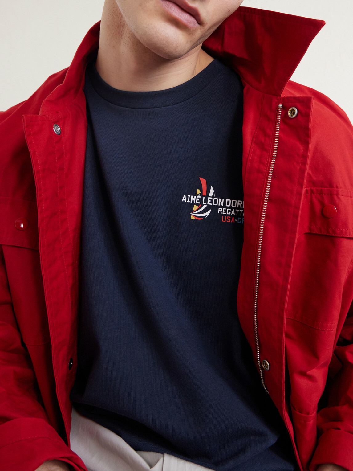 Aimé Leon Dore - Printed Cotton T-Shirt - Blue