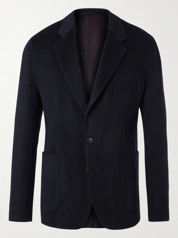 Photo: THOM SWEENEY - Double-Faced Cashmere Blazer - Blue