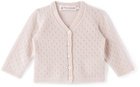 Bonpoint Baby Pink Cashmere Azia Cardigan