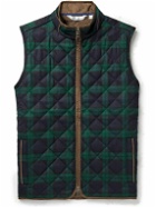 Peter Millar - Essex Quilted Checked Wool Gilet - Green