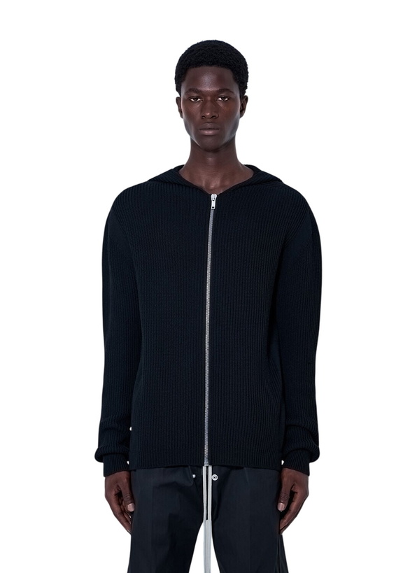 Photo: Rick Owens Ribbed Knit Zip Hoodie