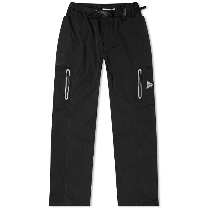 Photo: Gramicci Men's x And Wander Patchwork Wind Pants in Black