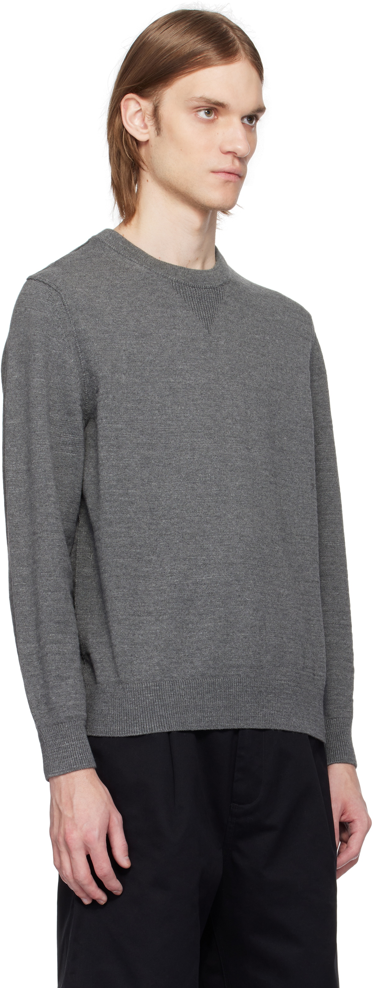 Reigning Champ Gray Cotton Slub Laurel Sweater