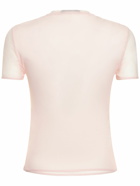BLUMARINE - Hotfix Logo Second Skin Mesh T-shirt
