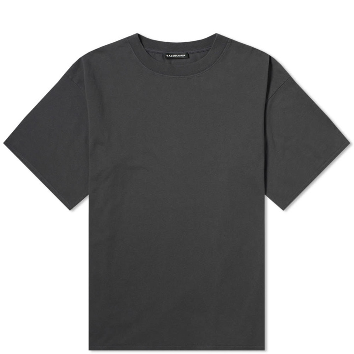 Photo: Balenciaga Logo Hem Tee