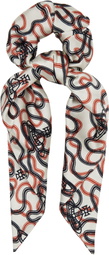 Vivienne Westwood White Wiggle Large Scrunchie