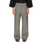 Fear of God Gray Mouline Wool Casual Flat Front Trousers