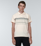 Saint Laurent - Striped cotton terry polo shirt