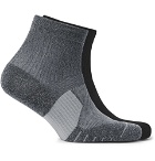 Nike Running - Two-Pack Multiplier Logo-Intarsia Dri-FIT Socks - Black