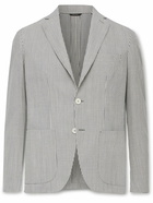 Loro Piana - Striped Virgin Wool-Blend Blazer - Blue