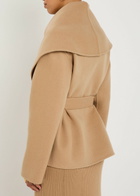 Gabriela Hearst Harris Belted Cashmere Jacket Camel