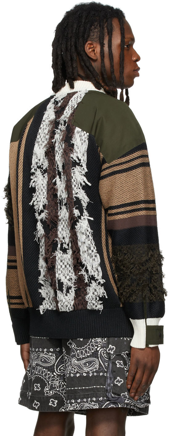 Sacai Multicolor Rug Jacquard Knit Sweater Sacai