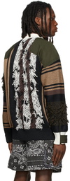 Sacai Multicolor Rug Jacquard Knit Sweater