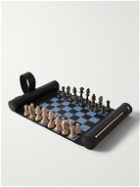 Smythson - Panama Cross-Grain Leather Chess Set