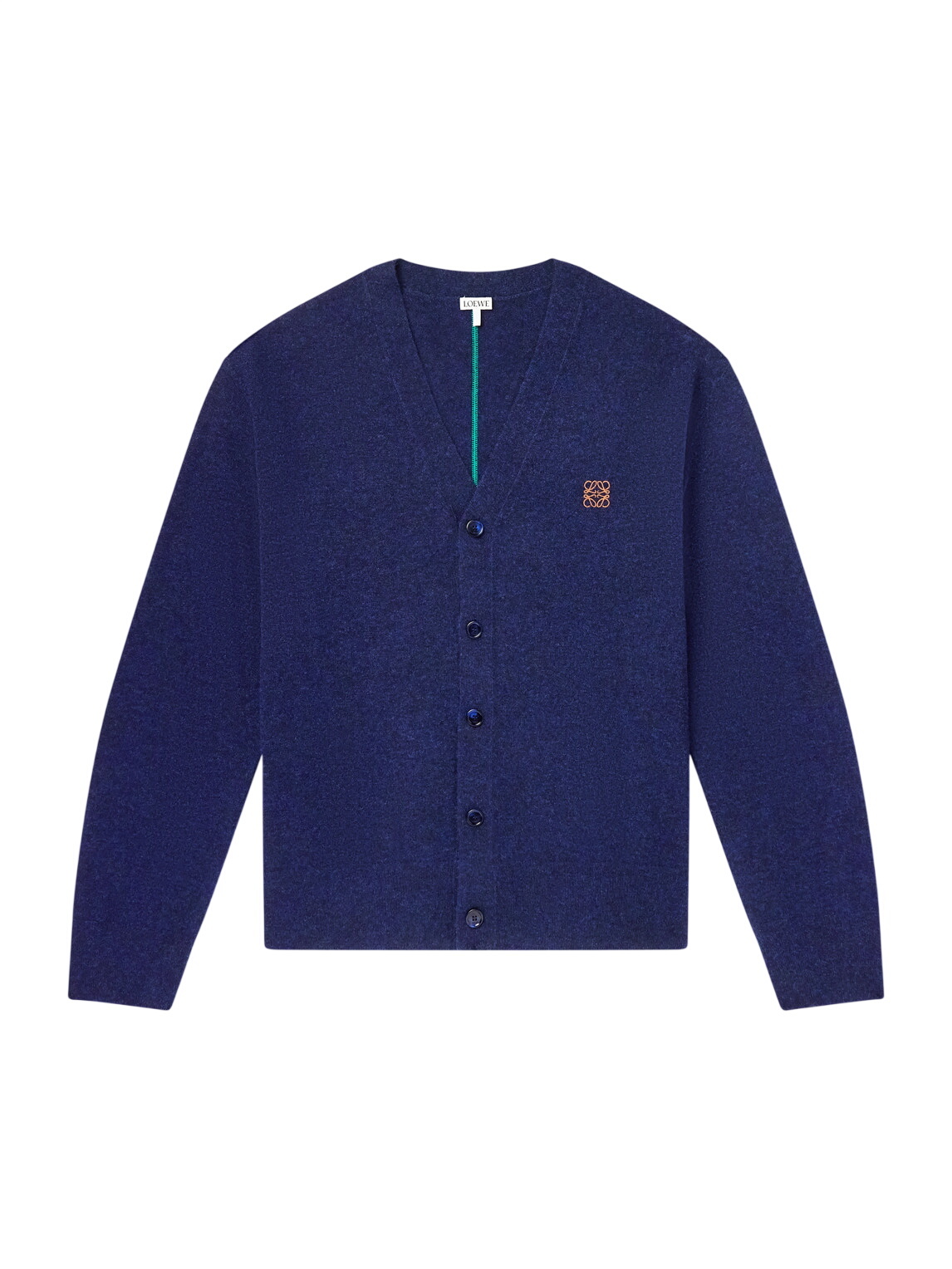 LOEWE - Jacquard-Knit Wool-Blend Cardigan - Red Loewe