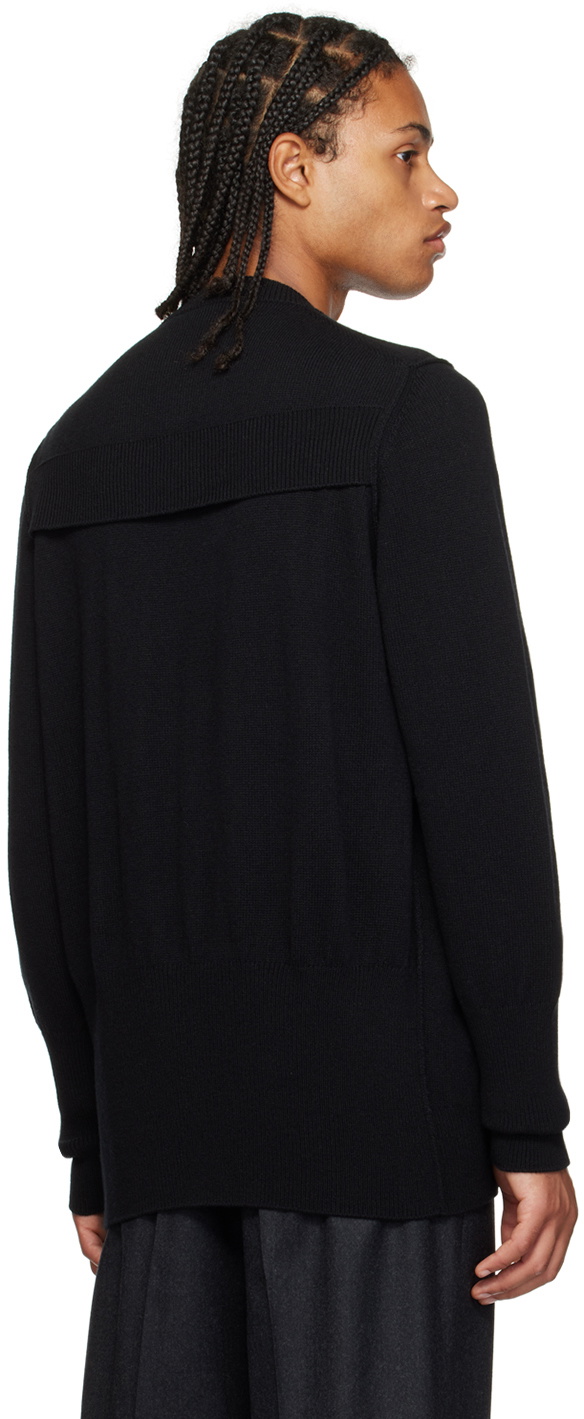T/SEHNE Black Strap Cardigan