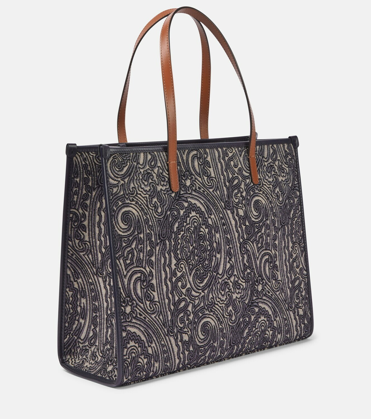トートバッグ Etro Embroidered Canvas Medium Soft Trotter Shopping Bag Etro - Globetrotter Medium jacquard tote bag Etro