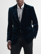 TOM FORD - Shelton Velvet Tuxedo Jacket - Green