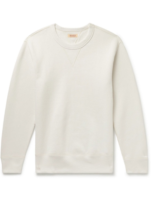 Photo: THE REAL MCCOY'S - Cotton-Jersey Sweatshirt - Neutrals