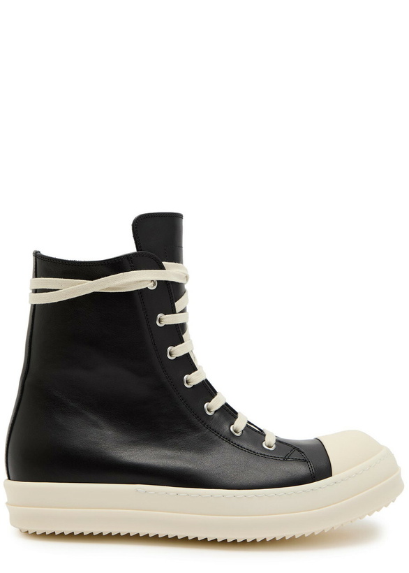 Photo: Rick Owens Leather Sneakers Black