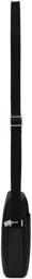 Lacoste Black Petit Piqué Vertical Zip Bag