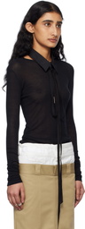 Ann Demeulemeester Black Fiene Long Sleeve T-shirt
