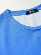 MSFTSrep - Printed Cotton-Jersey T-Shirt - Blue